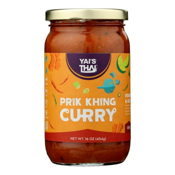 (Price/Case)Yai's Thai - Sauce Prik Khing Curry - Case of 6-16 FZ