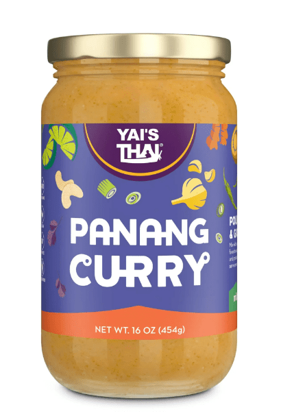 Yai's Thai Thai Coconut Curry sauce, Panang Curry, 16 oz jar