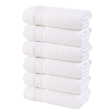 Resort Collection Large Adult Indulgent Soft Bath Towel Set | 8 Piece ...