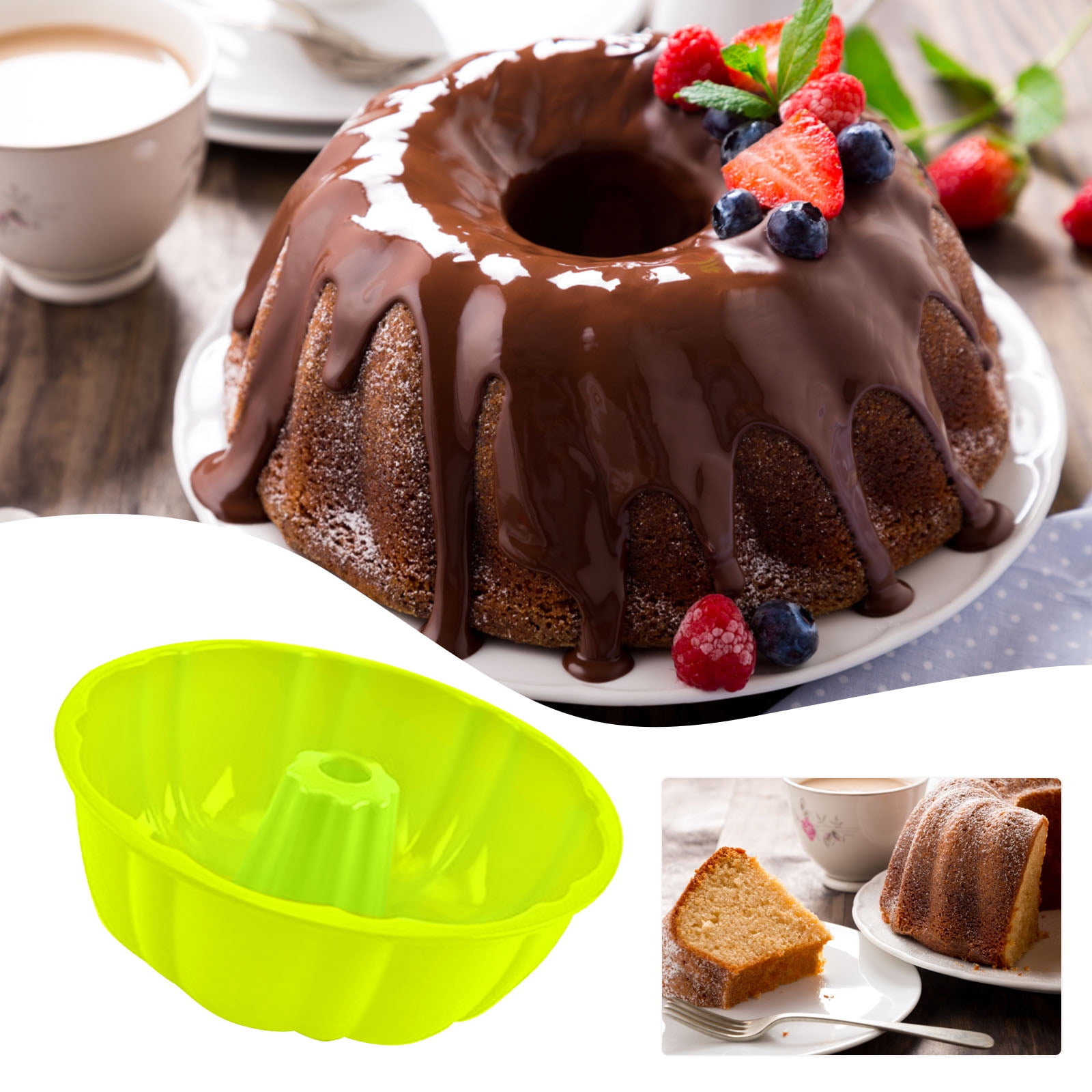 Silicone Bundt Cake Silicone Swirl Cake Mold Yaiewey Bundt Pans