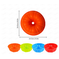 Silicone Bundt Cake Pan Nonstick Fulted Gelatin Baking Mold, 9 Inch