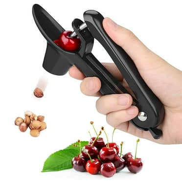 Yaiewey Cherry Pitter, Stainless Steel Cherry Pitter Tool, Pit Remover For Cherries (Black)