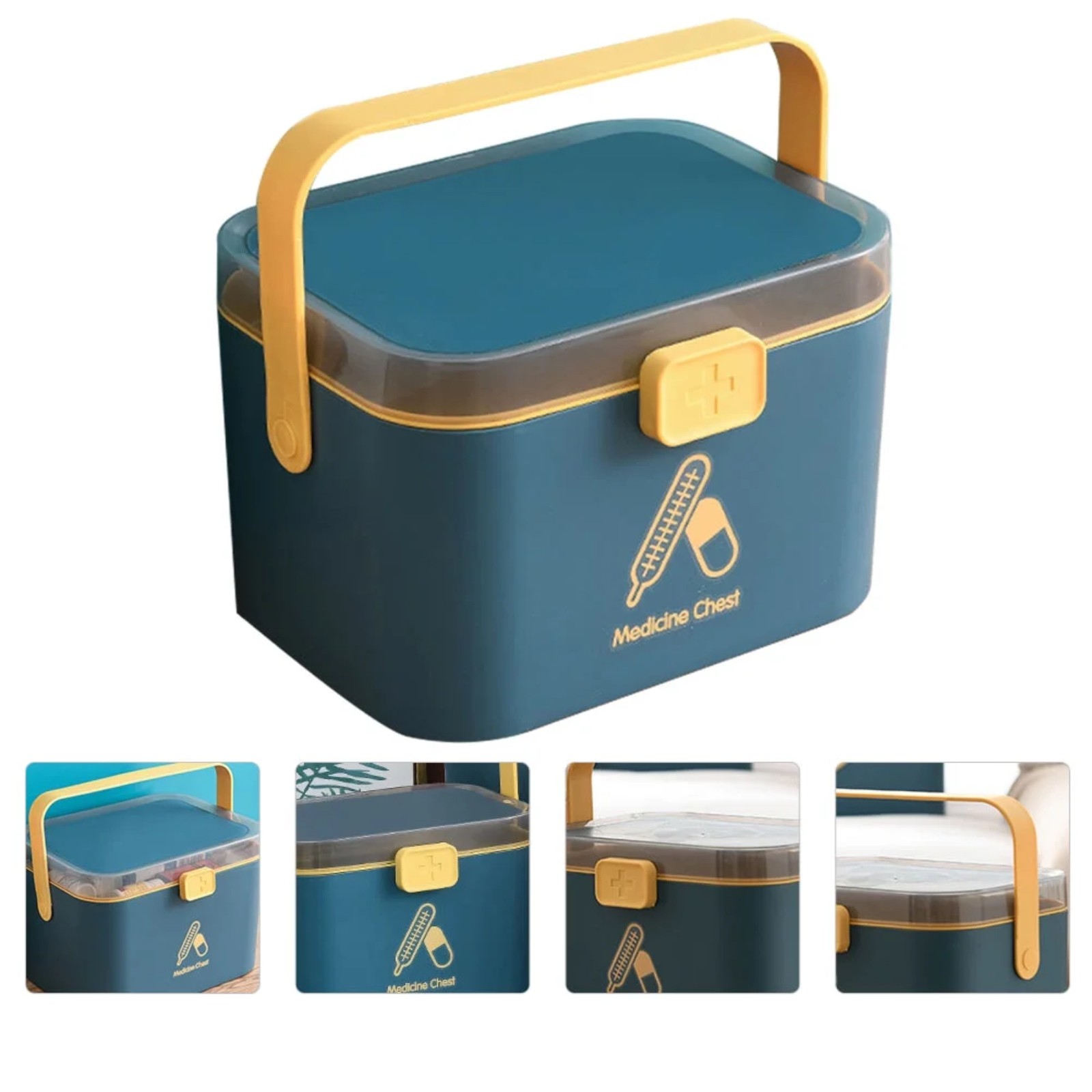 Yaiewey Medicine Box,First Aid Box,Medicine Box Organizer Storage ...