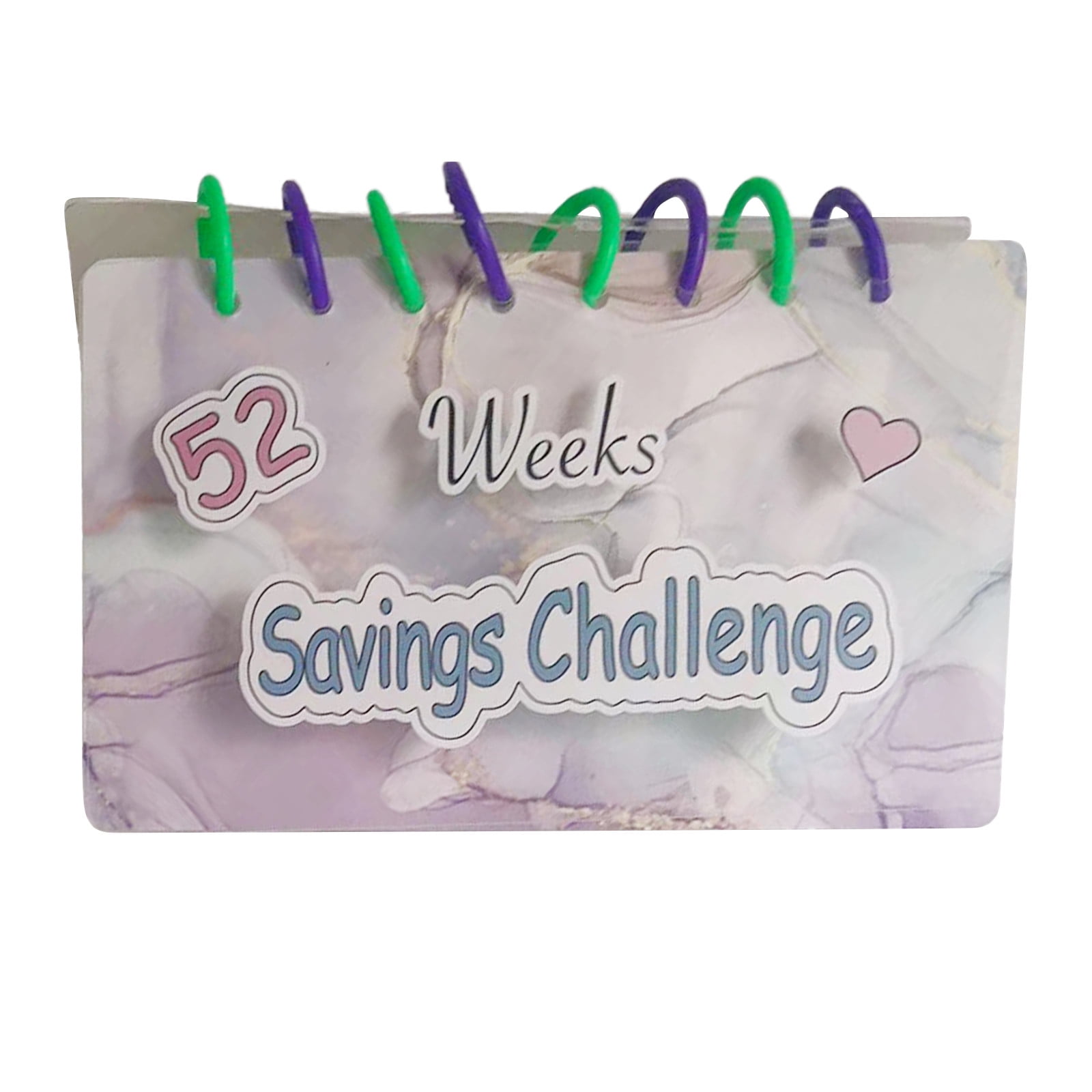 Yaiewey Savings Binder, 52 Week Savings Challenge, Binder, Reusable
