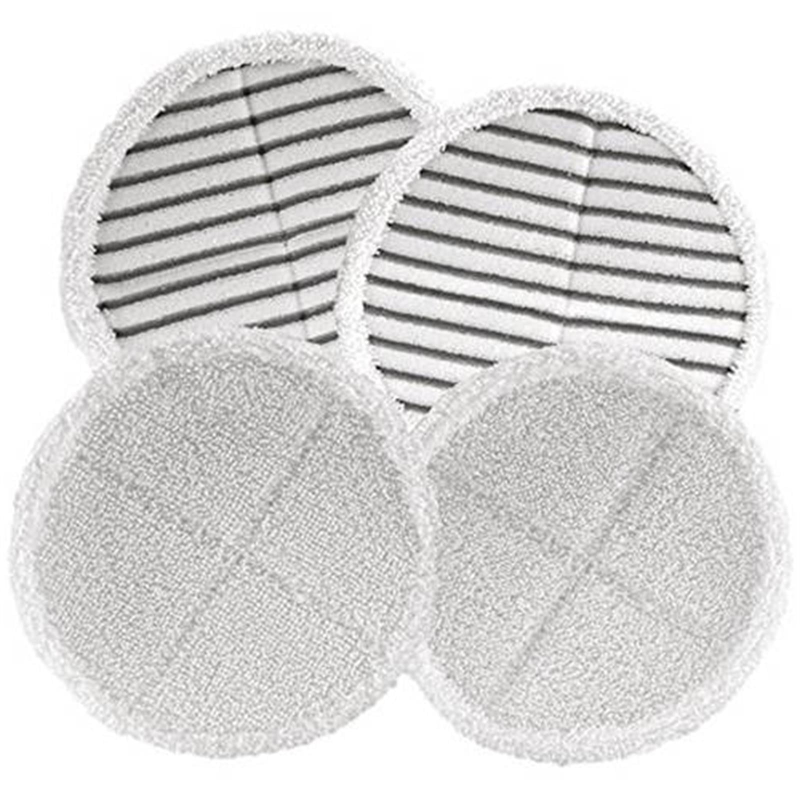 BISSELL SpinWave White Cotton Blend Mop Pads, 4-Pack
