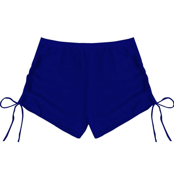 Yajing Bikini Bottoms for Women High Waist Breathable Chiffon Swim Shorts Full Coverage 2025 Summer Beach Bikini Bottoms Blue M Swimming Suits for Women