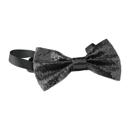Yajing Mens Banquet Performance English Color Adjustable Bow Bow Tie Black One Size Ties for Men
