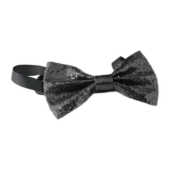 Yajing Mens Banquet Performance English Color Adjustable Bow Bow Tie Black One Size Ties for Men