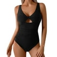 thumbnail image 1 of Yajing One Piece Swimsuit Women Women's Spliced ​​Contrasting Color Hollow Swimsuit For Women's Backless Bikini Black Xl, 1 of 6