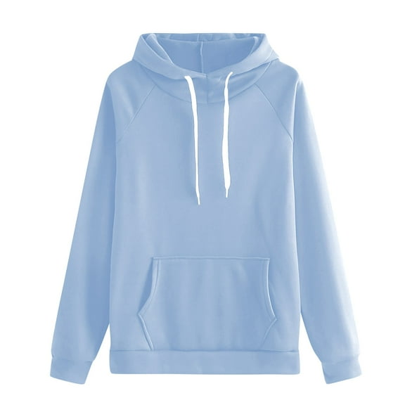 Yajing Oversized Hoodies for Women Xxl Blue Women'S Autumn and Winter Fashion Plus Size Hooded Sweatshirt
