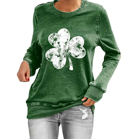 Yajing Oversized Sweatshirt for Women M Gray Women'S Fashion Casual Floral Print Round Neck Long Sleeve Top Sweatshirt