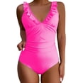 thumbnail image 1 of Yajing Women's Slimming and Shielding Two Swimsuit for Women with Straps Pink S Tummy Control Swimsuits for Women, 1 of 5