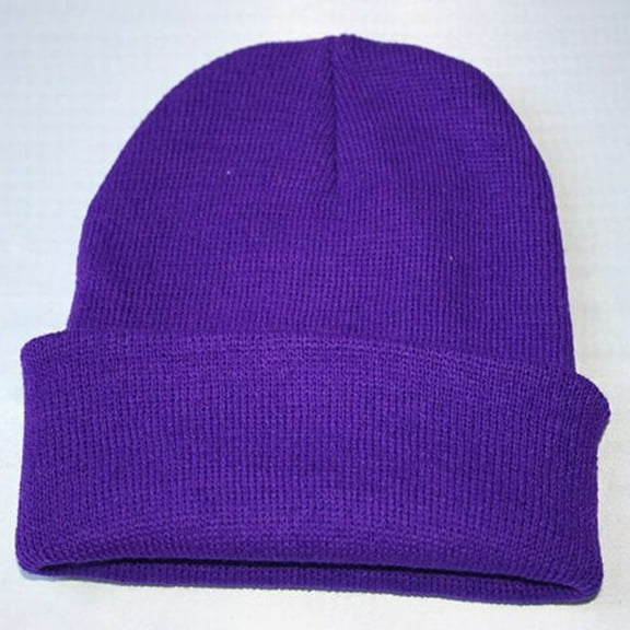 Yajing Womens Baseball Caps One Size Purple Unisex Slouchy Knitting Beanie Hip Hop Cap Warm Winter Ski Hat