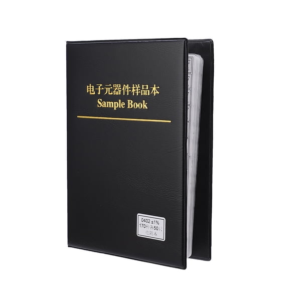 Yajisi 0402 Series 170 Value Resistors Assortment Kit Electron Components Sample Book Black