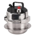 thumbnail image 1 of Yajisi 1.2L Mini 304 Stainless Steel Pressure Cooker – Triple‑Layer Fast‑Heat, Gas & Induction Compatible, Outdoor & Time‑Saving 100 kPa Design, 1 of 8