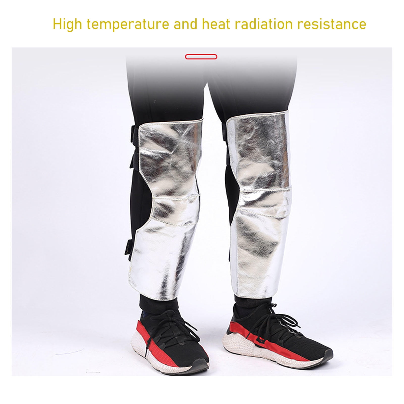 Yajisi 1‑Pair Welding Knee Heat Shield – Fire‑Resistant Aluminum‑Foil Knee Pad with Anti‑Radiation Lining