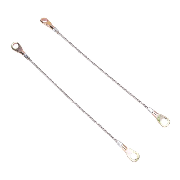 Yajisi 10.6 Inches / 270mm Heavy Duty Tailgate Cable Hooks Stainless Steel Wire Automotive Rear Tailgate Cable Replacement Kit for Kawasaki Mule 3000 3010 3020 UTV, 2 Pcs Set