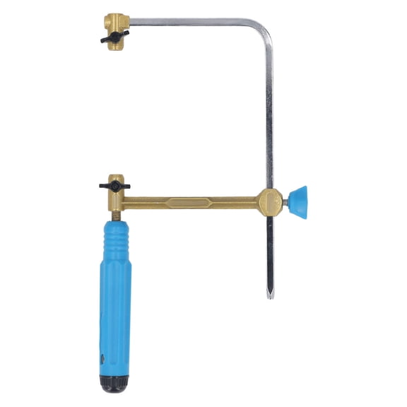 Yajisi 100mm Adjustable Jewelers Saw Bow  Zinc Alloy & ABS Construction, Comfortable Handle, Versatile Cutting for Wood, Acrylic, Metal, Portable & Durable