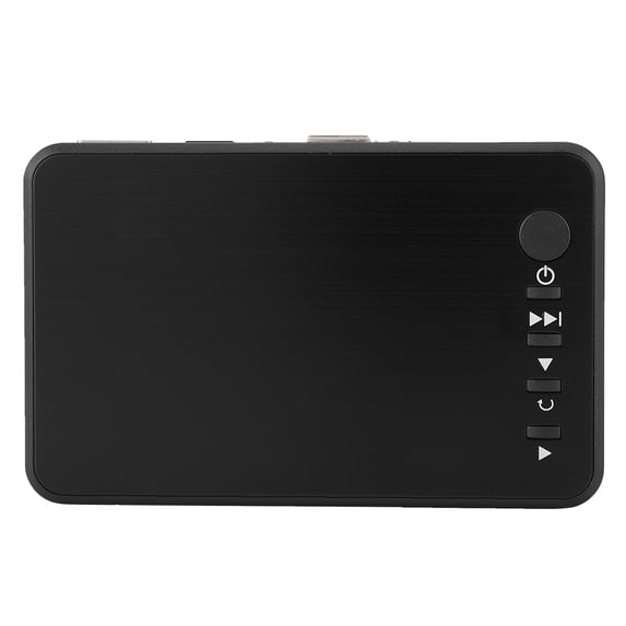 Yajisi 1080P 4K Mini HDMI Media Player Audio Video Decoder Advertising Player Center with Remote for TV Monitors Projectors, USB SD MMC Card Support, Multi-Format Playback, Black