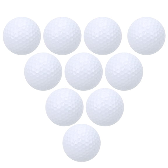 Yajisi 10Pcs Double Layer Golf Practice Balls, Soft Putting Training Balls, Synthetic Rubber & Thermoplastic Resin, 2000+ Hits, 7.5" x 5.1" x 2.0"