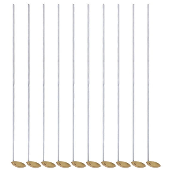 Yajisi 10Pcs Laboratory Burning Spoon High Temperature Resistant Brass Experiment Instruments Supplies