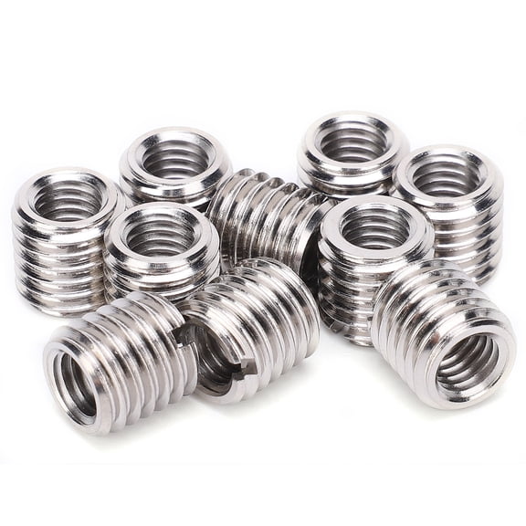 Yajisi 10Pcs Repair Nut Slotted Reducing Thread Bushing Screw Sleeve Conversion Insert Nut[cite: 1]