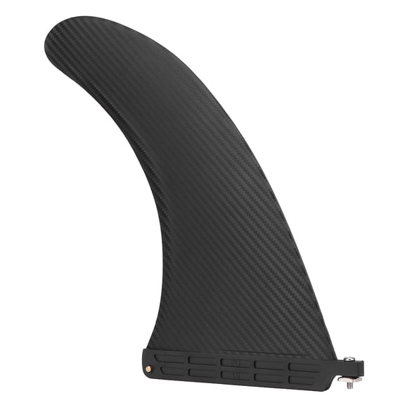 Yajisi 10in Surfboard Fin Faux Carbon Fiber SUP Board Watershed Balancing Rudder Eco-Friendly PVC Accessory Black (10 inches / 25.4 cm)