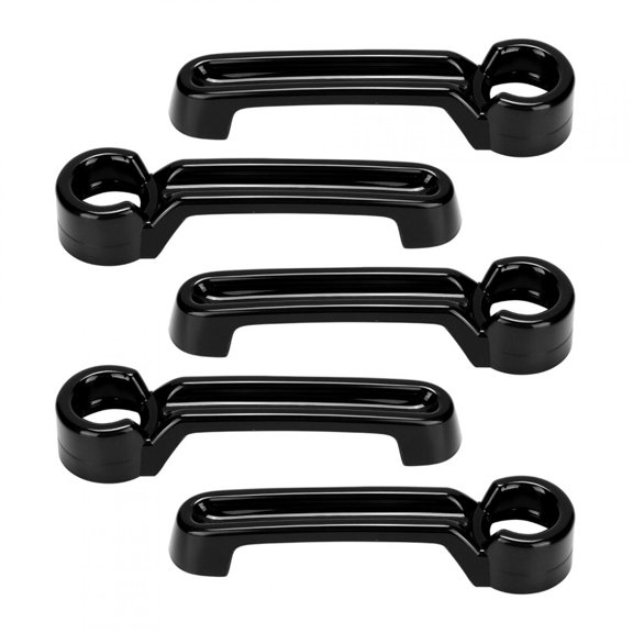 Yajisi 10pcs ABS Car Exterior Door Handle Cover Trim Fits for Jeep Wrangler JK 07-17 Black (10.24 inches / 26 cm)