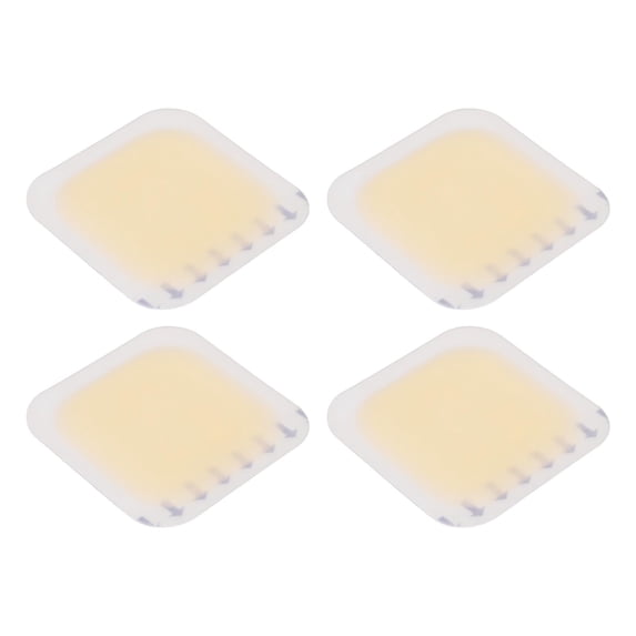Yajisi 10pcs Blister Bandages Multipurpose Thin Light Prevents Abrasion Gel Adhesive Blister Pads for Heel Blister Prevention, 1.96 x 1.96 inches / 50 x 50 mm Clear Cushion Protectors