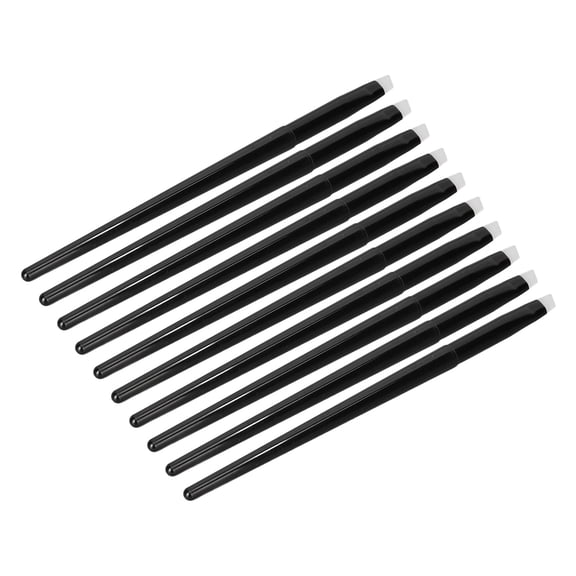 Yajisi 10pcs Eye Brush Angled Eyebrow Brush Silicone Eyeshadow Precise Application Makeup Tool, Multicolor