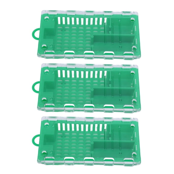 Yajisi 10pcs Queen Bee Cage Plastic Transporting Catcher Rearing Box Beekeeping Supplies Equipment Beekeeper Tools Starter Kit, Green