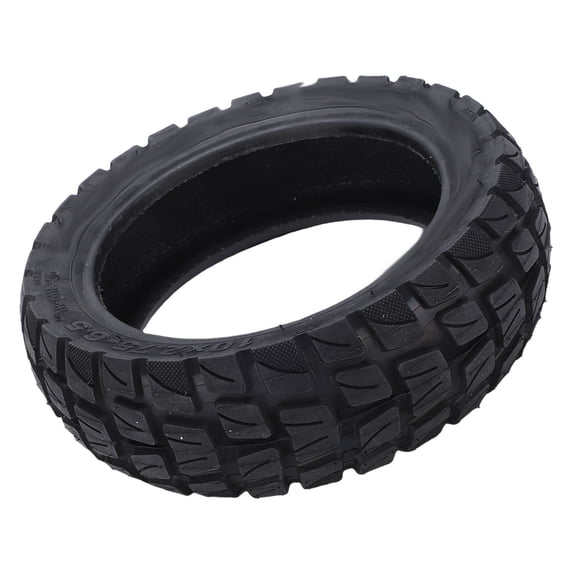Yajisi 10x2.75-6.5 Rubber Tubeless Off-Road Vacuum Replacement Tire for 10-Inch Electric Scooters, Durable Shock Absorption Front/Rear Wheel Accessory