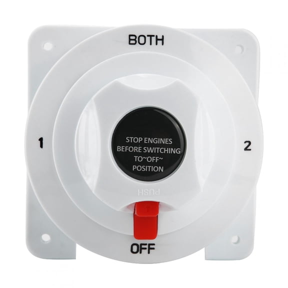 Yajisi 12-36V Dual Battery Isolator Selector Switch Heavy Duty 300A Disconnect for Boat RV Caravan Yacht Marine Replacement Parts (5.51 inches / 14 cm)