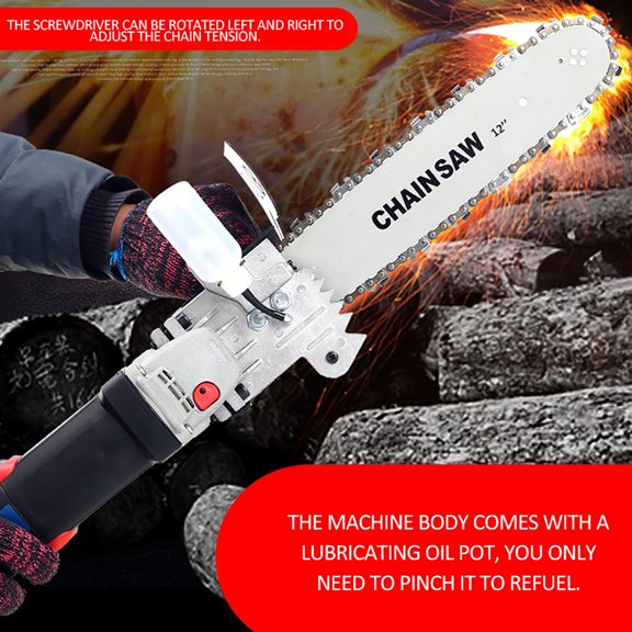 Yajisi 12 Inch / 30.5 cm Chainsaw Refit Conversion Kit Bracket Set Woodworking Power Tool[cite: 1]