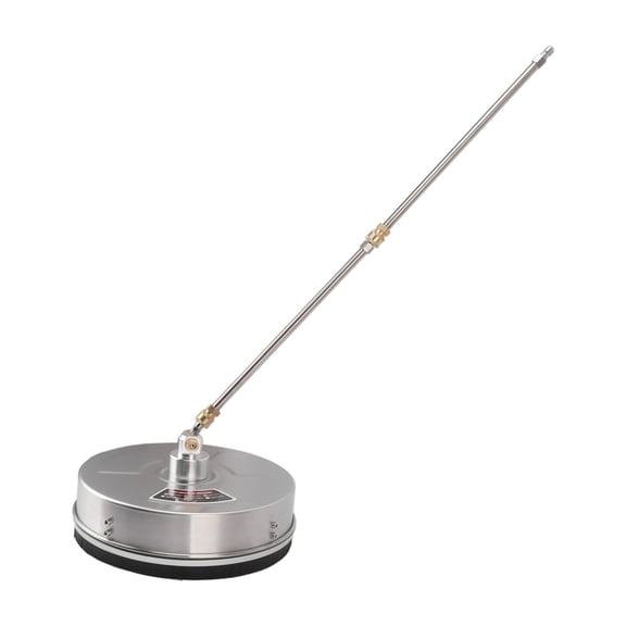 Yajisi 13 Inch Pressure Washer Surface Cleaner, 4000 PSI Stainless Steel Attachment with Extension Bar for Driveways - 13.4" L x 13.4" W x 5.9" H
