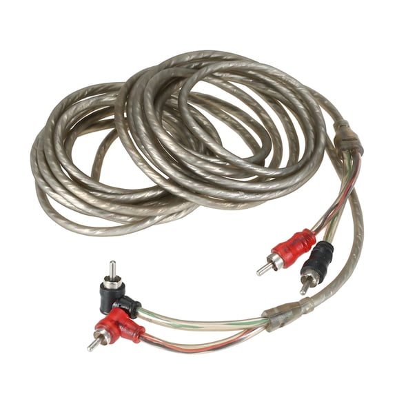 Yajisi 14.7 feet / 4.48 m Car Audio Power Amplifier Line Equalizer Sound Processor RCA Cable, Brown