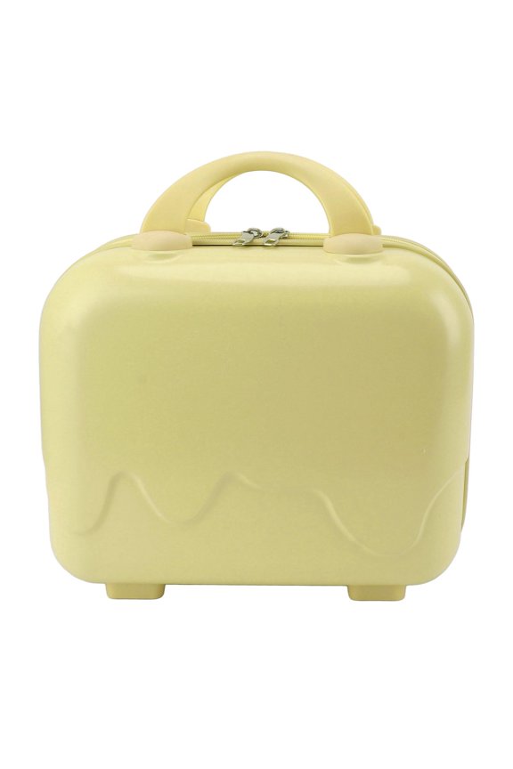 14" Hard Shell Mini Carry‑On Luggage, Yellow – Lightweight, Large Capacity, Anti‑Slip Feet, Airline‑Approved Size