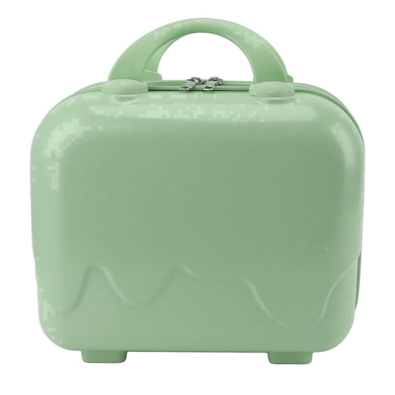 Yajisi 14in Small Travel Hand Luggage, Mini Carry On Hard Shell Case with Anti-Slip Feet, Matcha Green, 13.39 x 12.99 x 6.69 in