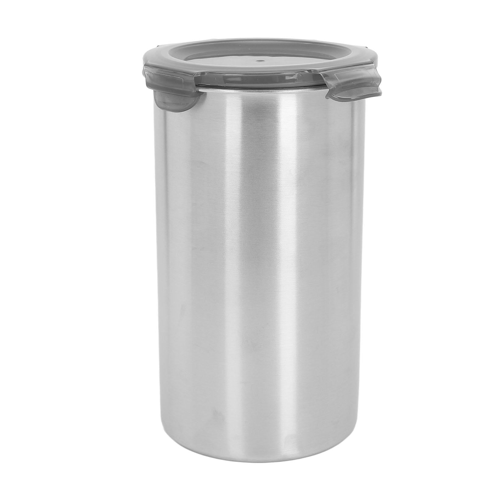 Yajisi Storage Canister 1400ml 304 Stainless Steel Airtight Food Storage Container with Transparent Window 7.48×3.94×3.94in