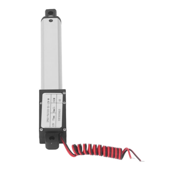 Yajisi 150N Electric Micro Linear Actuator Multi Protection Mini Motion Actuator 75mm Stroke (3 in) 12V DC No Bracket for Robotics Automation Systems