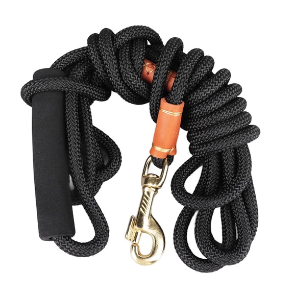 Yajisi 16.4ft Extended Nylon Dog Leash, 5m Length, AntiSlip Soft Handle, Strong Metal Buckle, Ideal for Walking & Training