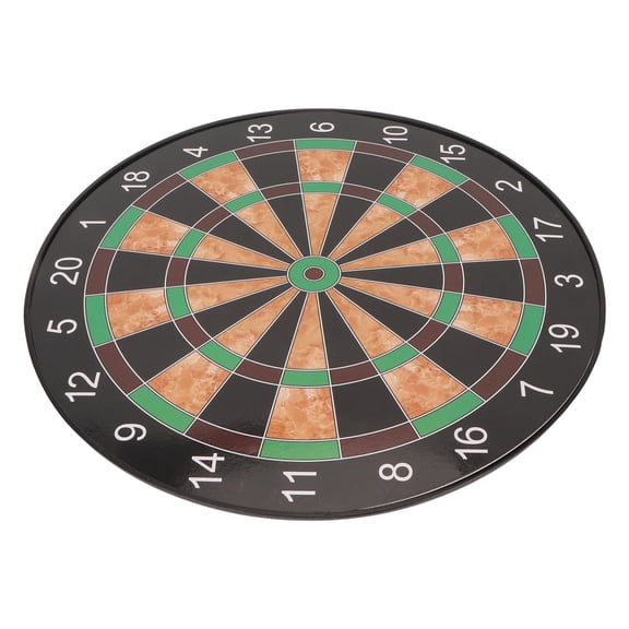 Yajisi 17 Inch Double Sided Magnetic Dart Board Game Set with Safe Magnetic Darts Brown Premium Indoor Outdoor Fun for Kids and Adults (17 in / 43.18 cm)