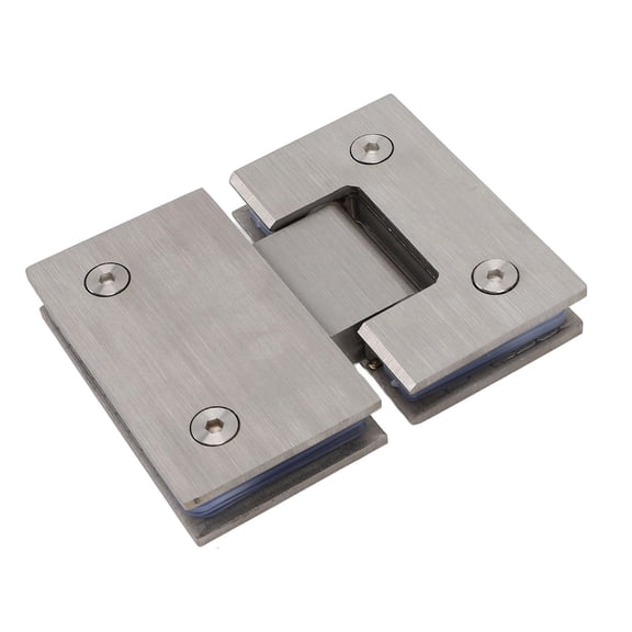 Yajisi 180 Frameless Shower Door Hinge HeavyDuty Stainless Steel, 120lb Capacity, 812mm Glass, Quiet DualAction, Easy Install