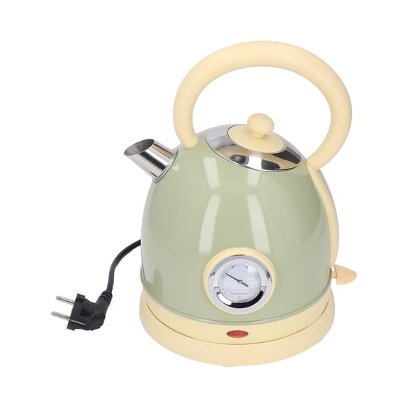 Yajisi 1850W Sphere Electric Water Kettle with Thermometer 1.8L / 60.8 oz Stainless Steel Teakettle, Green