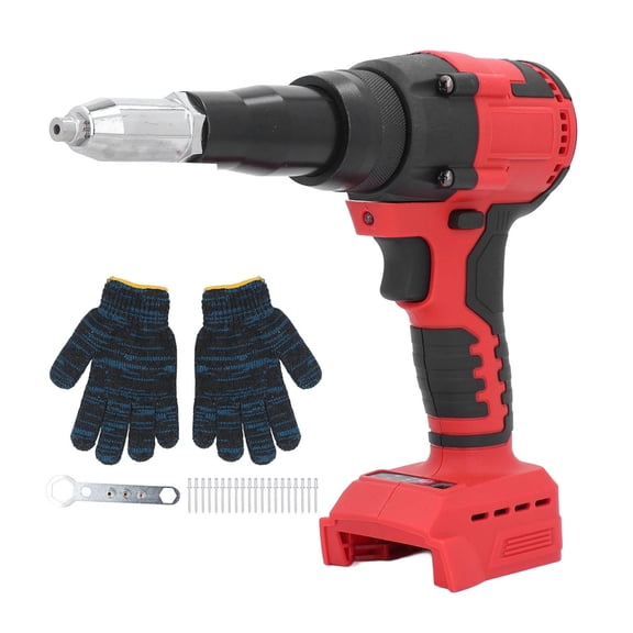 Yajisi 18V Cordless Rivet Gun Kit LED Light, Brushless Motor, Auto Fastening, 48111820/1822 Rivets, 1/8"3/16" Rivet Sizes
