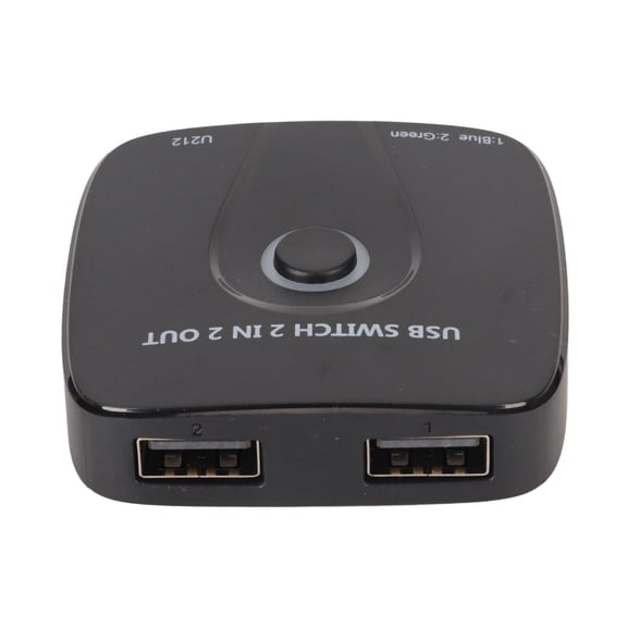 Yajisi 2 in 2 Out USB Switcher Seamless Switching Hub for 2 Computers Share 2 USB Devices Mouse Keyboard Scanner Printer Plug and Play High Speed KC-U212