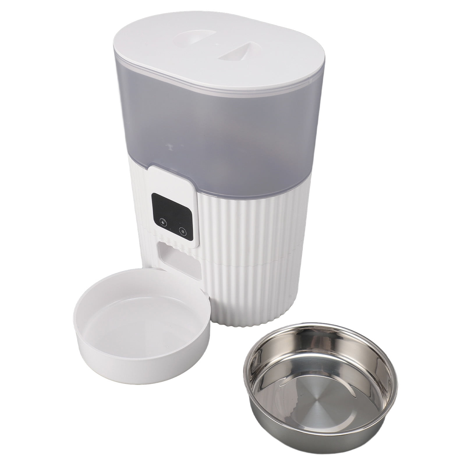 Yajisi 2.4GHz WiFi Smart Automatic Pet Feeder & Food Dispenser for Cats and Dogs, App Control, Up to 10 Meals Per Day, Stainless Steel Bowl, 11.4 inches / 29 cm