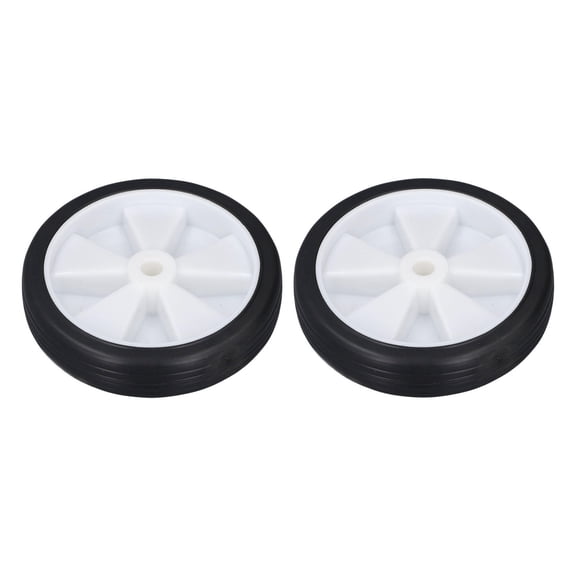 Yajisi 2-Pack 6in Air Compressor Wheels, Durable Plastic & Rubber Casters, Universal Replacement for Smooth Mobility