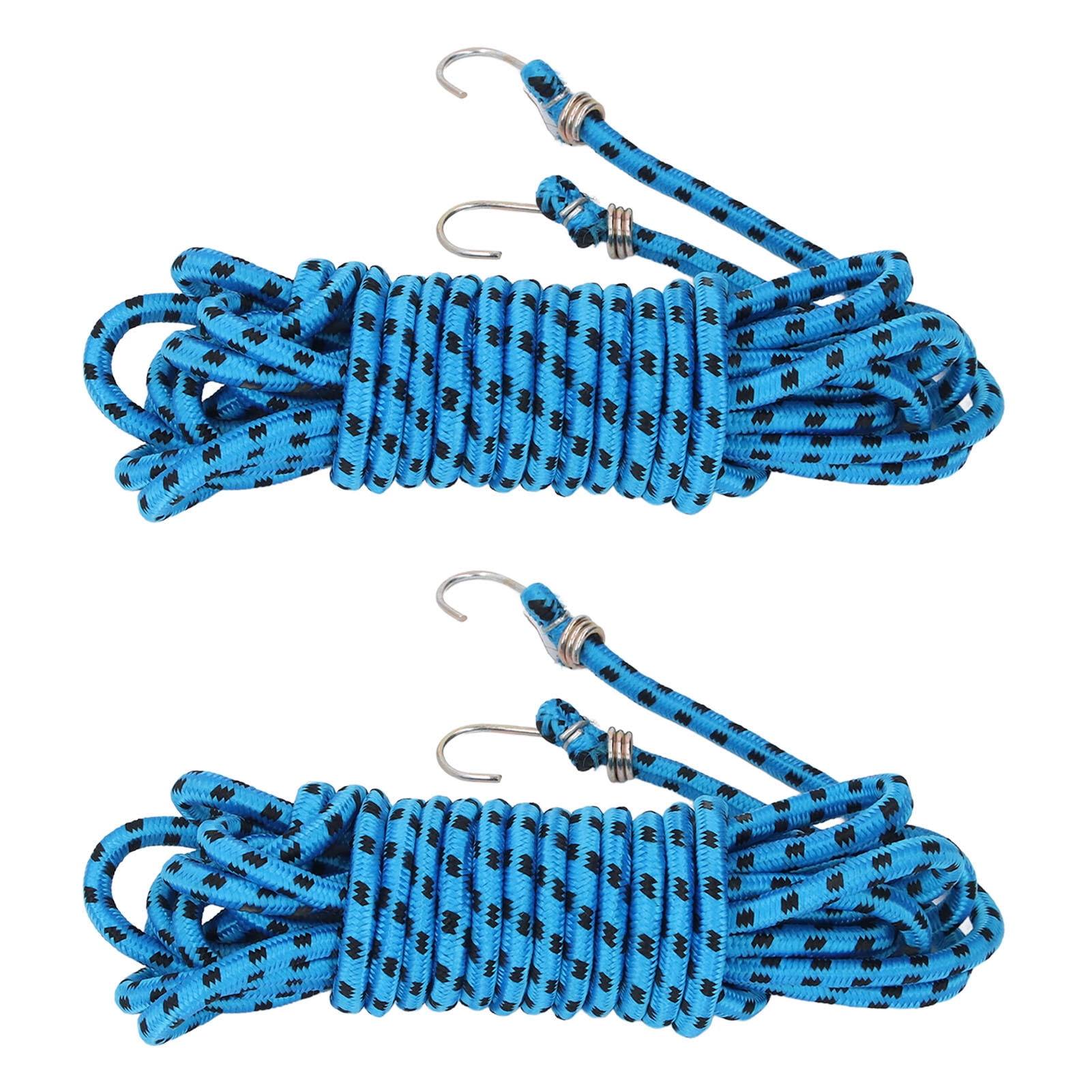 Yajisi 2‑Pack 8m Heavy‑Duty Rubber Bungee Cords – UV‑Resistant, High‑Visibility, Versatile for Outdoor & Indoor Use