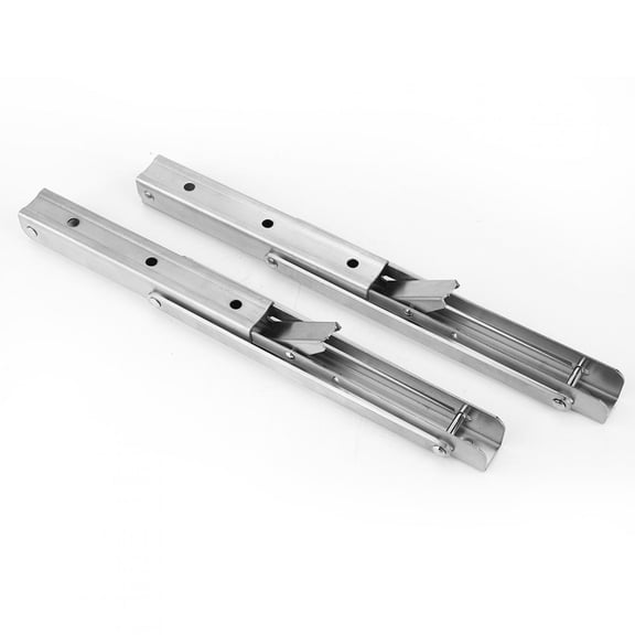 Yajisi 2 Pcs Triangular Support Bracket Stainless Steel 12in (30cm) Foldable Flexible Wall Hanging Support Heavy Duty Shelf Brackets